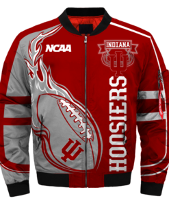 Alternative view of NCAA Indiana Hoosiers Fire Ball Bomber Jacket