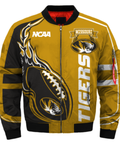 Alternative view of NCAA Missouri Tigers Fire Ball Bomber Jacket