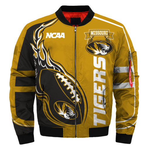 NCAA Missouri Tigers Fire Ball Bomber Jacket